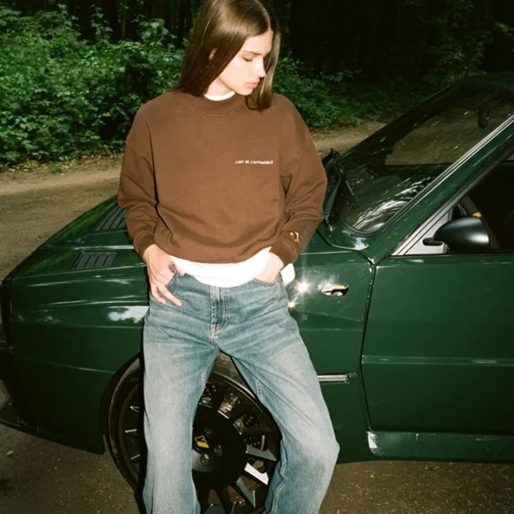 Graphic Sweatshirt Y2K Streetwear Crewneck Vintage Grunge Crewneck Pullover - Picture 3 of 11